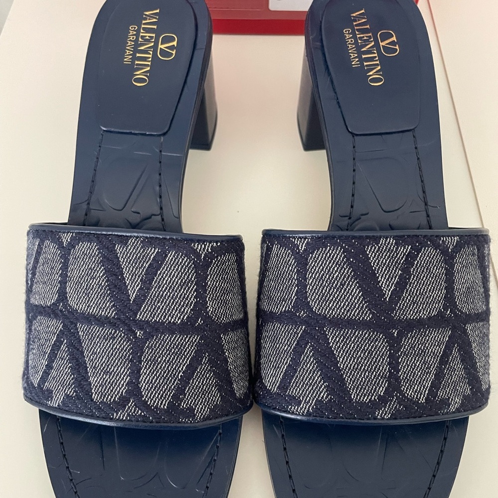 Valentino Garavani Dark Blue Women's Sandals